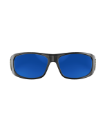 Laguna Matte Black/Blue Mirror Grey Glass UV Polarized Unisex Fishing Sunglasses