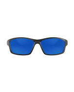 Sabine Matte Black/Blue Mirror Grey Glass UV Polarized Unisex Fishing Sunglasses
