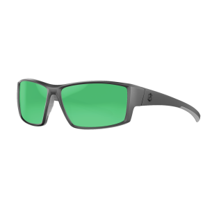 RECON Baffin Matte Grey/Green Mirror Amber Polycarbonate UV Polarized Fishing Sunglasses