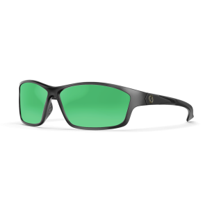 RECON Sabine Matte Black/Green Mirror Amber Polycarbonate UV Polarized Unisex Fishing Sunglasses